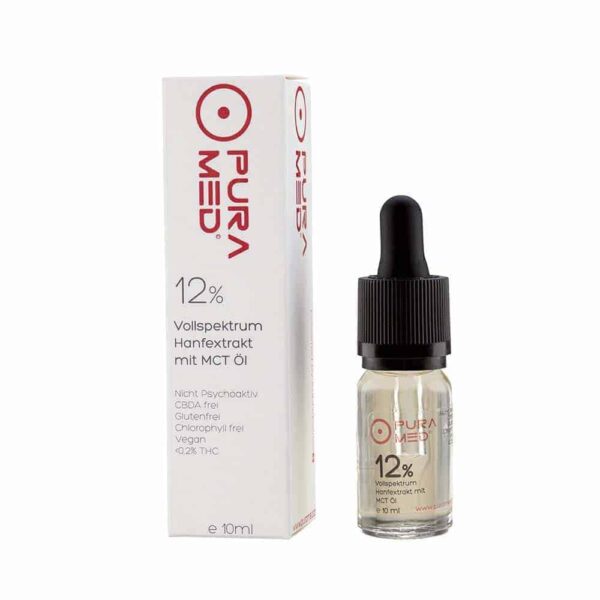 Pura Med, CBD Öl, Pura Med 12% CBD MCT Öl by KannaSwiss