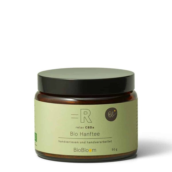 Bio Hanftee Glastiegel, 50g
